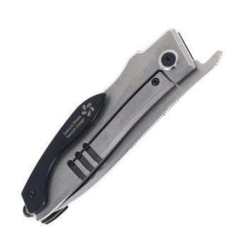 North Mountain Blades Nemoto Higonokami Folding Knife Black Aluminum Handle Plain Edge