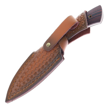 FreeTiger Fixed Blade Knife Red/Black G10 Handle D2 Plain Edge FTB102