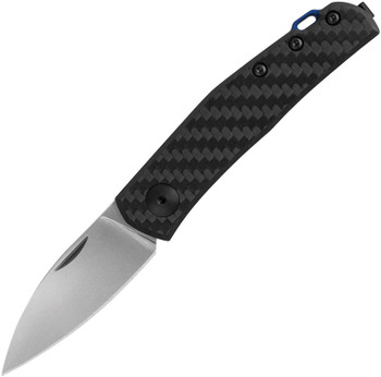 (Minor Wear) Open Box / Return Discontinued Zero Tolerance Model 0235 Slip Joint Knife Carbon Fiber Handle 20CV Plain Edge