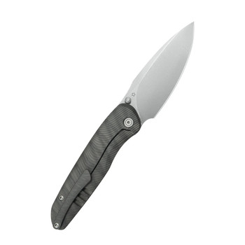 KB Pioneer Folding Knife Flame Titanium Handle 20CV Drop Point Plain Edge Beadblast Finish KB379B