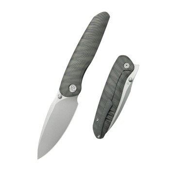 KB Pioneer Folding Knife Flame Titanium Handle 20CV Drop Point Plain Edge Beadblast Finish KB379B