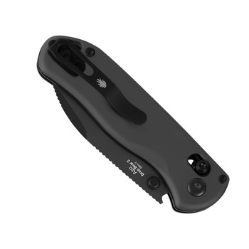 Kizer Drop Bear 2 Folding Knife Gray Aluminum Handle Nitro-V Drop Point Plain Gray Blade V3619.2KD2