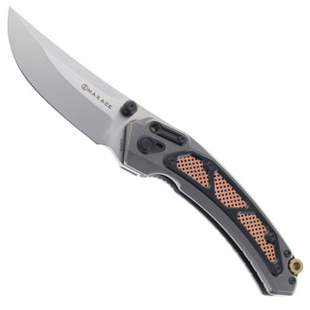 Maxace Blacklight 01 Folding Knife Titanium/Brass/Copper Handle