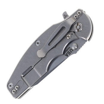 Hinderer Jurassic Slicer Folding Knife Black G10 Handle Magnacut Stonewashed Titanium