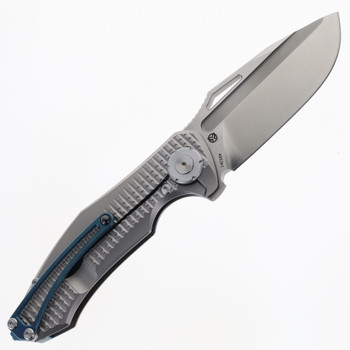 PMP Knives Alpha Smilodon Folding Knife Titanium Handle 14c28n Blade Flipper 