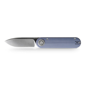 Vosteed Corgi V Folding Knife Blue G10 Handle N690 Drop Point Plain Edge Satin Finish A3711