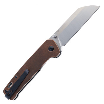 QSP Penguin Folding Knife Brown Copper Handle D2 Plain Edge Satin Finish QS130-K QSP Penguin Folding Knife Brown Copper Handle D2 Plain Edge Satin Finish QS130-K