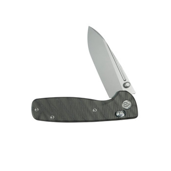 KB Knives Bluff Folding Knife Flame Titanium Handle M390 Plain Edge Beadblast Finish KB383G