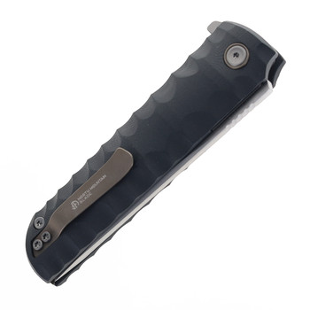 North Mountain Blades Kick Stop Chop Folding Knife Black G10 Handle Tanto Plain Edge