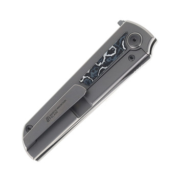 North Mountain Blades Folding Knife Ceramic Carbon Fiber Handle Tanto Plain Edge