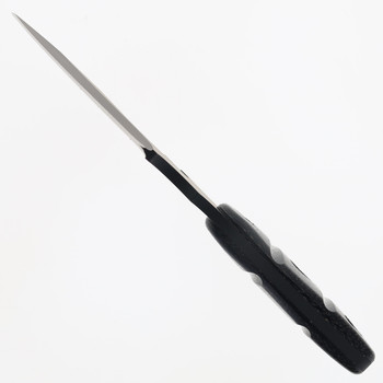 Sniper Bladeworks Utility Fixed Blade Knife Black Micarta Handle SUJ2 Drop Point Black PVD Blade SKINNERBLKBLK