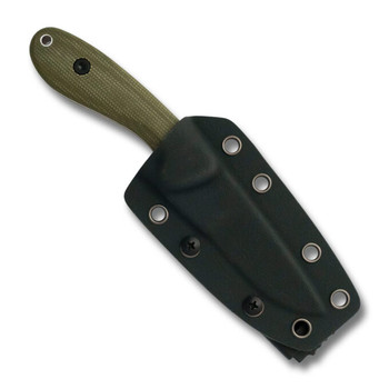 RoseCraft F1 Fixed Blade Knife Green Linen Micarta/White G10 Handle 1095 Drop Point Plain Black Blade RCF003 RoseCraft F1 Fixed Blade Knife Green Linen Micarta/White G10 Handle 1095 Drop Point Plain Black Blade RCF003
