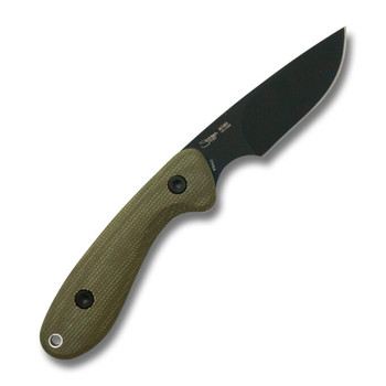 RoseCraft F1 Fixed Blade Knife Green Linen Micarta/White G10 Handle 1095 Drop Point Plain Black Blade RCF003 RoseCraft F1 Fixed Blade Knife Green Linen Micarta/White G10 Handle 1095 Drop Point Plain Black Blade RCF003