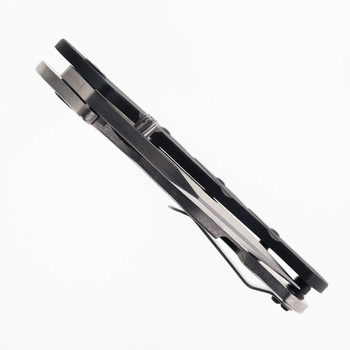 Sniper Bladeworks LPC Folding Knife Black G10 Handle S35VN Clip Point Plain Edge Satin Finish LPCBLKSAT