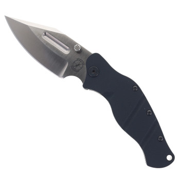 Sniper Bladeworks LPC Folding Knife Black G10 Handle S35VN Clip Point Plain Edge Satin Finish LPCBLKSAT