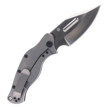 Sniper Bladeworks LPC Folding Knife Black G10 Handle S35VN Clip Point Plain Edge Satin Finish LPCBLKSAT