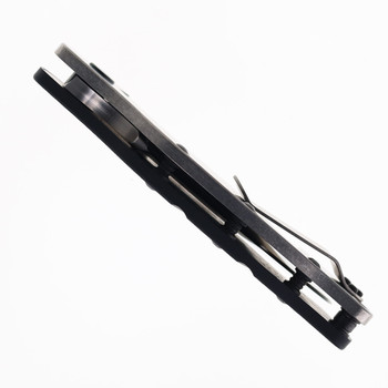 Sniper Bladeworks LPC Folding Knife Black G10 Handle S35VN Clip Point Plain Edge Satin Finish LPCBLKSAT