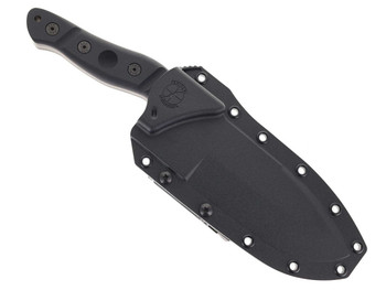 Sniper Bladeworks Mamu Fixed Blade Knife Black G10 Handle 420HC Spear Point Plain Black Blade MAMUBLKBLK