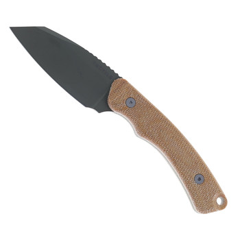 Tactile Knife Co  Redhawk Fixed Blade Knife Tan Micarta Handle Magnacut Plain Edge Green Cerakote Finish Kydex Sheath 20-RK-MCSG-RMNA