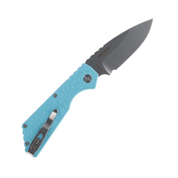 Protech Gridlock Auto Knife Tiffany Blue Aluminum Handle Magnacut Drop Point Plain Edge Stonewash Finish PT205-Gridlock LTD T. Blue Protech Gridlock Auto Knife Tiffany Blue Aluminum Handle Magnacut Drop Point Plain Edge Stonewash Finish PT205-Gridlock LTD T. Blue
