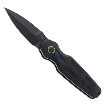 Hogue 64232 Ballista-II Auto Knife Black Aluminum/G10 Handle PVD CPM Magnacut Double Edge Blade HOG64232