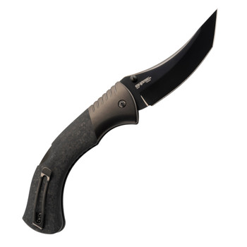 Cold Steel Folding Knife Black Sable Carbon Fiber Handle XHP DLC Coated Blade FL-42BS Cold Steel Folding Knife Black Sable Carbon Fiber Handle XHP DLC Coated Blade FL-42BS