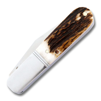 RoseCraft Otter Creek Barlow Folding Knife Brown Stag Handle D2 Plain Edge RCT020-STG RoseCraft Otter Creek Barlow Folding Knife Brown Stag Handle D2 Plain Edge RCT020-STG
