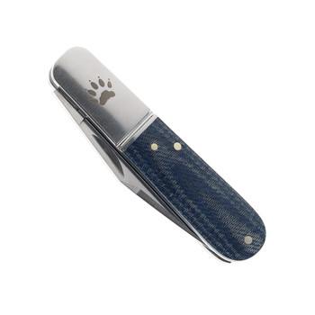 RoseCraft Otter Creek Barlow Folding Knife Denim Micarta Handle D2 Plain Edge RCT020-BDM RoseCraft Otter Creek Barlow Folding Knife Denim Micarta Handle D2 Plain Edge RCT020-BDM