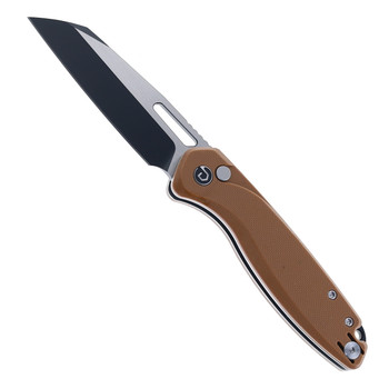 Defcon Warhawk Folding Knife Brown Micarta Handle 14C28N