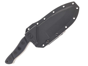 Sniper Bladeworks Mamu Fixed Blade Knife Black G10 Handle 420HC Plain Satin Blade MAMUBLKSAT