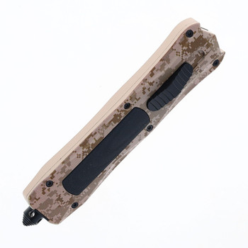 Tekto Mirage OTF Auto Knife Desert Camo Aluminum Handle D2 Dagger Plain Edge 10SS_007R_2111 Tekto Mirage OTF Auto Knife Desert Camo Aluminum Handle D2 Dagger Plain Edge 10SS_007R_2111