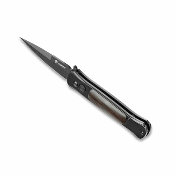 Ganzo Switchblade Auto Knife Black Handle 440C Spear Point Plain Edge G707B Ganzo Switchblade Auto Knife Black Handle 440C Spear Point Plain Edge G707B