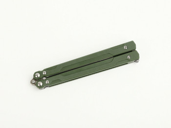 Ganzo Butterfly Auto Knife Green G10 Handle 440C Clip Point Plain Edge G766-GR Ganzo Butterfly Auto Knife Green G10 Handle 440C Clip Point Plain Edge G766-GR