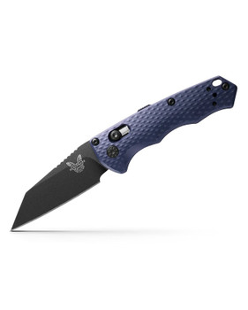 Benchmade Auto Immunity Knife Flat Crater Blue Aluminum Handle CPM-M4 Wharncliffe Plain Black Blade 2900BK Benchmade Auto Immunity Knife Flat Crater Blue Aluminum Handle CPM-M4 Wharncliffe Plain Black Blade 2900BK