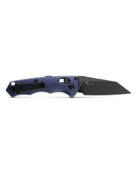 Benchmade Auto Immunity Knife Flat Crater Blue Aluminum Handle CPM-M4 Wharncliffe Plain Black Blade 2900BK Benchmade Auto Immunity Knife Flat Crater Blue Aluminum Handle CPM-M4 Wharncliffe Plain Black Blade 2900BK