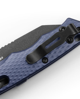Benchmade Auto Immunity Knife Flat Crater Blue Aluminum Handle CPM-M4 Wharncliffe Plain Black Blade 2900BK Benchmade Auto Immunity Knife Flat Crater Blue Aluminum Handle CPM-M4 Wharncliffe Plain Black Blade 2900BK