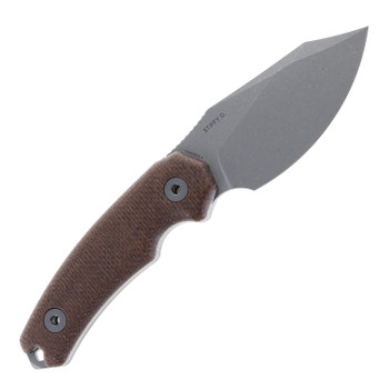 Kunwu Stiffy D Fixed Blade Knife Brown Micarta Handle Stonewashed Vanadis4 Steel F706BR-1 Kunwu Stiffy D Fixed Blade Knife Brown Micarta Handle Stonewashed Vanadis4 Steel F706BR-1