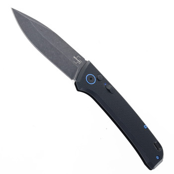 Boker Automatic Knife Black Grivory Handle D2 Drop Point Plain Edge Black Stonewash Finish 01BO921 Boker Automatic Knife Black Grivory Handle D2 Drop Point Plain Edge Black Stonewash Finish 01BO921