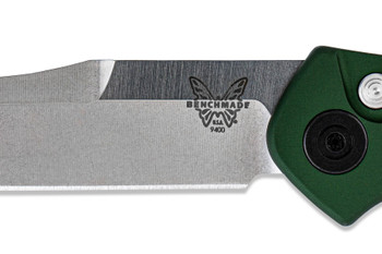 Benchmade Osborne Auto Knife Green Alum Handle S30V Reverse Tanto 9400 Benchmade Osborne Auto Knife Green Alum Handle S30V Reverse Tanto 9400