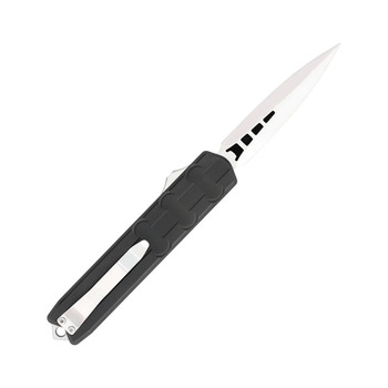 CobraTec Large Enforcer OTF Auto Knife Black Aluminum Handle M390 Plain Edge CTEBLKM390DNS CobraTec Large Enforcer OTF Auto Knife Black Aluminum Handle M390 Plain Edge CTEBLKM390DNS