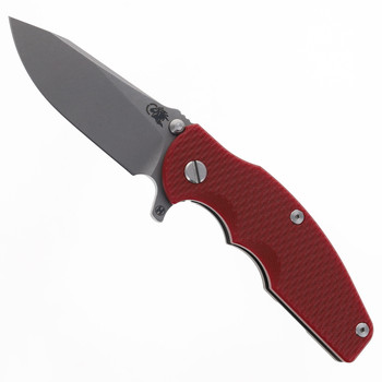 Hinderer Jurassic Slicer Folding Knife Red G10 Handle Magnacut Battle Bronze Titanium Hinderer Jurassic Slicer Folding Knife Red G10 Handle Magnacut Battle Bronze Titanium