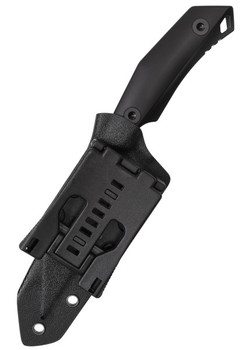 Berserk Blades Tharn Fixed Blade Knife Black Acrylic Handle N690 Plain Black Blade BSRK-THARN-BLK