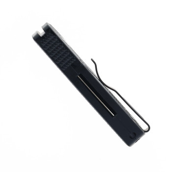 Pro-Tech Runt 5 Auto Knife Black Aluminum Handle Magnacut Whancliffe Plain Edge Stonewash Finish R5305