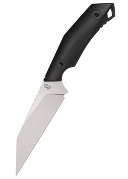Berserk Blades Tharn Fixed Blade Knife Black Acrylic Handle N690 Plain Edge Stonewash Finish BSRK-THARN-SW