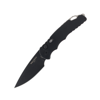 Pro-Tech Tacticla Response 5 Auto Knife Black Aluminum Handle S35VN Drop Point Plain Black Blade T503 TR-5