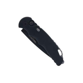 Pro-Tech Tacticla Response 5 Auto Knife Black Aluminum Handle S35VN Drop Point Plain Black Blade T503 TR-5