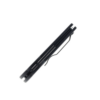 Pro-Tech Auto Knife Black Aluminum Handle 154CM Drop Point Plain Black Blade TR-3 SWAT