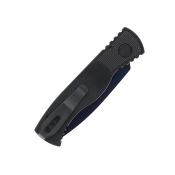 Pro-Tech Tactical Response 2 Auto Knife Black Aluminum Handle Magnacut Drop Point Plain Saphire Blue Blade T203-SB Pro-Tech Tactical Response 2 Auto Knife Black Aluminum Handle Magnacut Drop Point Plain Saphire Blue Blade T203-SB