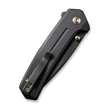 WE Culex Folding Knife Black Titanium Handle 20CV Plain Edge Black Stonewash Finish WE21026B-2