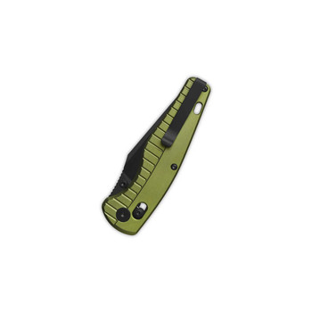 QSP Reptile Folding Knife OD Green Aluminium Handle 14C28N Clip Point Plain Black Blade QS165-B2 QSP Reptile Folding Knife OD Green Aluminium Handle 14C28N Clip Point Plain Black Blade QS165-B2